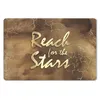 MuchoWow® Mauspad Mousepad Zitat - Sterne - Braun - Gold Produktbild-Vorschau 1