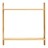 A simple wooden shelf unit against a white background. Voir les images du produit