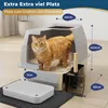 Katzenklo Edelstahl mit Deckel XXL – Geschlossene Produktbild-Vorschau 2