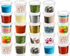 com-four®: 24 recipientes de almacenamiento con tapa. Latas Vista previa de la imagen del producto 1