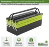 Werkzeugkiste 53x20x21cm 5 Fächer 22 L aus Stahl lackiert Produktbild-Vorschau 2