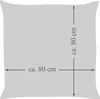 Amilian Dekoratives Kissen 80x80 cm Dekokissen mit Füllung, Produktbild-Vorschau 4