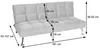 Sofa MCW-K21, Klappsofa Couch Schlafsofa, Nosagfederung Produktbild-Vorschau 6