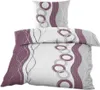 A bedding set, including a duvet cover and a pillowcase, is displayed against a white background. Produktbild-Vorschau