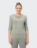 JOY LEA 3/4 Arm Shirt DRIED SAGE STRIPES DRIED SAGE STRIPES Produktbild-Vorschau 3