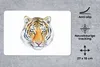 MuchoWow® Mauspad Mousepad Tiger - Kopf - Gelb 27x18 cm - Produktbild-Vorschau 2