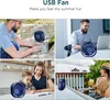 USB Ventilator,Tischventilator(Blau)360° verstellbar,3 Produktbild-Vorschau 8