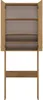 An open wooden cabinet with shelves. Podgląd zdjęcia produktu