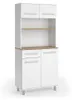 Küchenbuffet Vicco Pure Weiß/Artisan-Eiche 80.2 x 177 cm, Produktbild-Vorschau 1