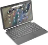 A Lenovo Ideapad Duet Chromebook with its keyboard attached, shown from a diagonal angle. Produktbild-Vorschau
