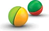 Two colorful, segmented spheres are shown against a white background. Produktbild-Vorschau