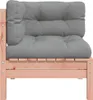 vidaXL Canapé d'angle de jardin avec coussins en bois Voir les images du produit 6