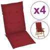 vidaXL Coussins de chaise de jardin pour hauts dossiers 4 Voir les images du produit 15