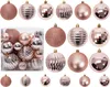 Bombki Choinkowe Różowo-Złote 36Szt 311433B Podgląd zdjęcia produktu 1