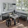 Banc d'angle Vicco Roman Noir 41.5x166.6cm, Model 40233 Voir les images du produit 4