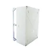 A gray electrical enclosure with a silver mounting bracket, shown from a side-angle against a white background. Produktbild-Vorschau