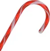 A single candy cane with red and white stripes on a white background. Voir les images du produit