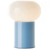 BRILLIANT blaue Tischleuchte mit weißem Glas DAENY | 27 cm Produktbild-Vorschau 2