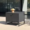 sweeek - Außenküche Stahl 2 Türen L80cm - Schwarz Produktbild-Vorschau 6