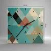 Wanduhr - Quadrat - Glasuhr - Abstraktion modern - 40x40cm Produktbild-Vorschau 3