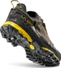 Wanderschuh "TX5 Low GTX" von La Sportiva; in Grau und Schwarz mit gelber Sohle; seitliche Ansicht. Anteprima dell’immagine prodotto