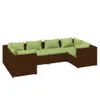 The Living Store 6-tlg. Garten-Lounge-Set mit Auflagen Poly Produktbild-Vorschau 3