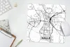 MuchoWow® Mauspad Mousepad Halle - Karte - Stadtplan 30x30 Produktbild-Vorschau 5