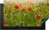 KitchenYeah© Herdabdeckplatte Frühling - Blumen - Rot - Produktbild-Vorschau 1