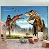 Vlies Fototapete - Fighting Dinosaurs 450x315 cm Für Kinder Produktbild-Vorschau 2