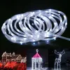 A collage of images showing white LED rope lights and various Christmas decorations illuminated with lights. Náhled obrázku produktu