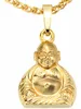 JOBO Anhänger Buddah 333 Gold Gelbgold teilmattiert Produktbild-Vorschau 1