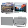 A laptop with an attached secondary screen, shown from the front and back. Produktbild-Vorschau