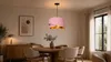 Hanglamp, pendellamp, lampenkap van velours, roze. Productafbeelding-voorbeeld 3