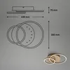 LED stropné svietidlo s LED bodkami, hnedo-zlaté, LED/26W Náhľad obrázku produktu 6