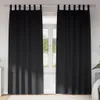 vidaXL Tende oscuranti con passanti, 2 pezzi, colore nero, Anteprima dell’immagine prodotto 2