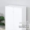 Bibliothèque, Étagère sur pied en MDF blanc avec 5 Voir les images du produit 8