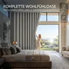 Extra Breite Vorhang Leinenoptik Verdunkelung Raumteiler Produktbild-Vorschau 7