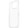 A clear, transparent phone case is shown against a white background. Produktbild-Vorschau