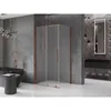 Mexen Velar Duschkabine 120x75cm, Milchglas, Roségold, Produktbild-Vorschau 2