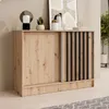 BEAUTYSOFA | Kommode HORIZON 100 cm Artisan, Schwarz mit Produktbild-Vorschau 2