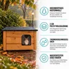 Katzenhaus XL Katzenhütte Katzenhöhle Outdoor draußen Produktbild-Vorschau 2