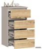 Kommode CL4 Kaschmir 40 cm 4 Schubladen Front Artisan-Eiche Produktbild-Vorschau 2