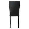 A black dining chair viewed from the back, isolated on a white background. Náhled obrázku produktu
