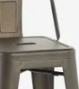 Tabouret de bar de style industriel en métal avec dossier Voir les images du produit 4
