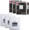 Paulmann Edge LED Set de 3 lampes murales encastrées chrome Voir les images du produit 1