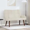 vidaXL Dvojmiestna pohovka, krémová, 115 x 61 x 87 cm, Náhľad obrázku produktu 2