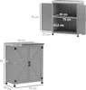 Outsunny Gartenschrank Holz Outdoor wetterfest Produktbild-Vorschau 11