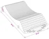 vidaXL Podkładki pod opony, 4 szt., czarne, 44 x 20 x 4 cm, Podgląd zdjęcia produktu 8