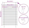 vidaXL Plissee Weiß 90x100 cm Stoffbreite 89,4 cm Polyester Produktbild-Vorschau 7
