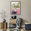 Gerahmtes Poster - Schwarzer Rahmen - Boho Heidekraut Frau Produktbild-Vorschau 7